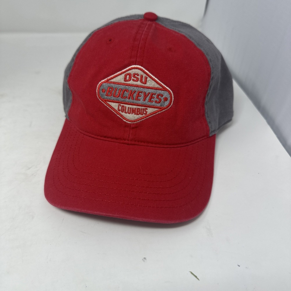 OSU Buckeyes Columbus Hat Adjustable‎ Size Red NEW NWT Ohio State